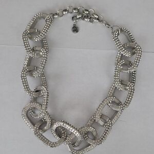 Elegant Silver Chain Link Necklace VINTAGE KERI SASSY JONES